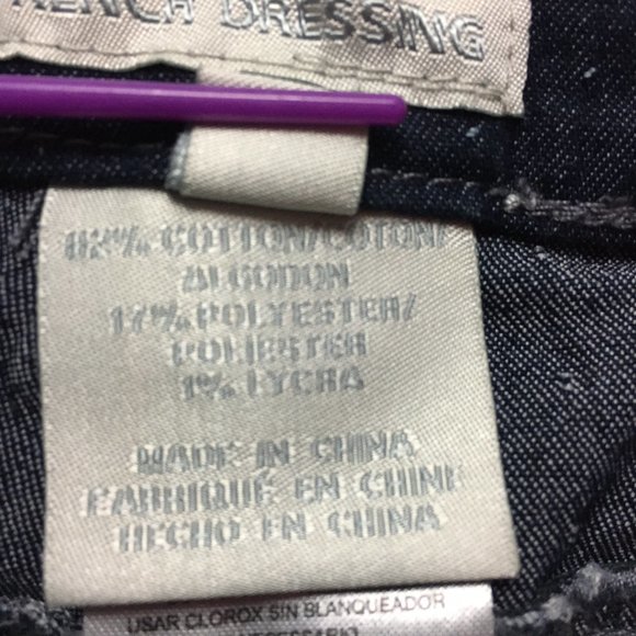 FDJ French Dressing Jeans Dark Blue with Polka Dot Slight Stretch Lightweight - Picture 8 of 13